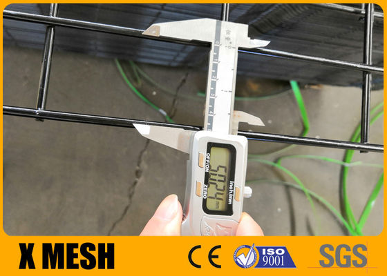Fil noir Mesh Panel BS 10244 de Mesh Fencing 5mm de fil enduit par PVC