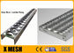 Anti grille résistante commerciale de sécurité en métal d'acier de glissement avec la contrefiche de poignée