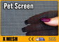 Largeur de treillis résistant aux animaux de compagnie noir et gris 30% de matériau en PVC comme écran de fenêtre pour chien