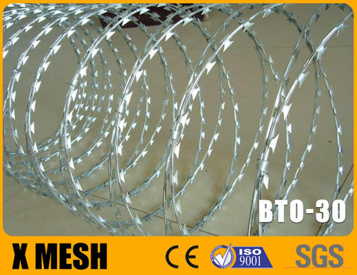 BTO 30 type Concertina fil de rasoir avec 0,5 mm d'épaisseur 450 mm de diamètre de bobine pour la prison