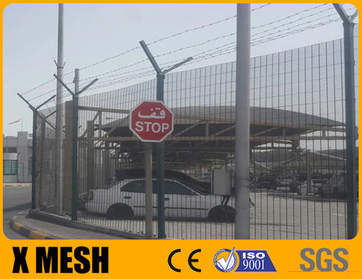 3.5mm fil anti-escalade grille 3,5m haute inclure haut Y bras et fil barbelé pour le parking