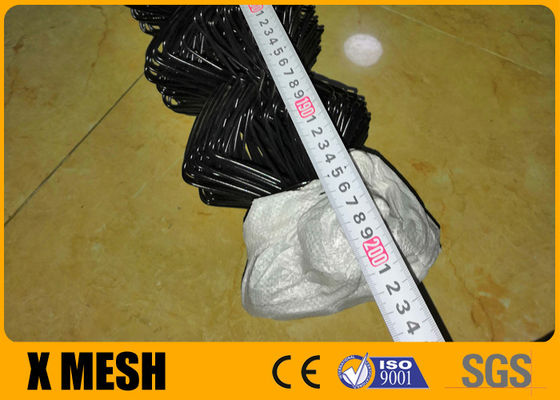 9 entretien de Mesh Fencing ISO9001 de maillon de chaîne de vinyle de noir de mesure bas