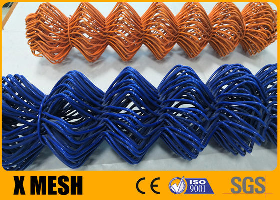 Le PVC bleu de la barrière ASTM F668 de maillon de chaîne de mesure du vinyle 11 a enduit