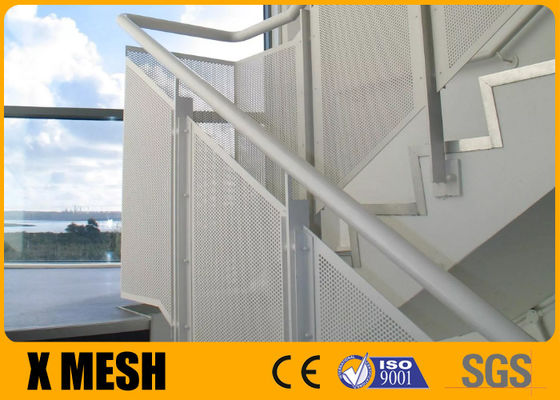 Escaliers perforés de Mesh Round Hole Shape For en métal d'acier inoxydable de taille de 1,22 x de 2.44m