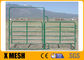Jambes cheval de 12 pouces et tube enduit de champ de ferme de poudre verte de panneaux de bétail