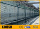 Taille de Diamond Chain Link Mesh Fencing 0.8m-2.4m de terrain de jeu de sports antirouille